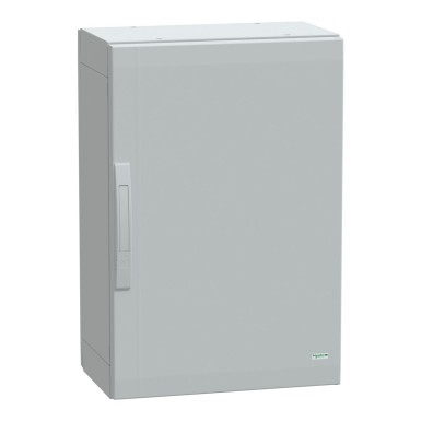 NSYPLA753G - Schneider Electric - Floor standing polyester enclosure, Thalassa PLA, plain door, completely sealed, 750x500x320mm, IP65, IK10