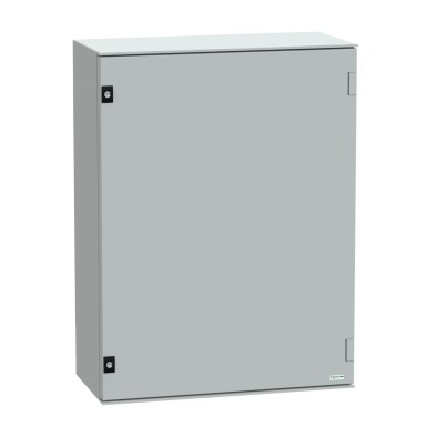 NSYPLM86G - Schneider Electric - Wall mounted polyester enclosure, Thalassa PLM, plain door, 847x636x300mm, IP66, IK10, RAL 7035