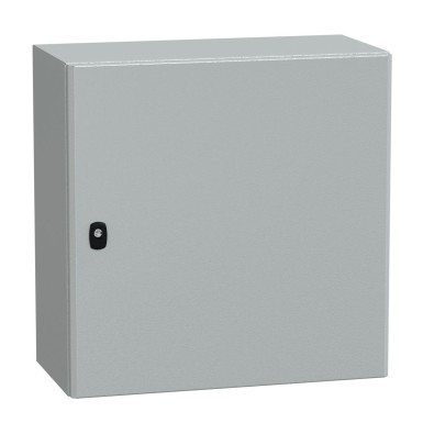 NSYS3D6630 - Schneider Electric - Wall mounted steel enclosure, Spacial S3D, plain door, without mounting plate, 600x600x300mm, IP66, IK10