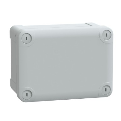 NSYTBS16128 - Schneider Electric - ABS box IP66 IK07 RAL7035 Int.H150W105D80 Ext.H164W121D87 Opaque cover H20