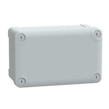 NSYTBS19128 - Schneider Electric - ABS box IP66 IK07 RAL7035 Int.H175W105D80 Ext.H192W121D87 Opaque cover H20