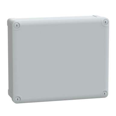 NSYTBS29248 - Schneider Electric - ABS box IP66 IK07 RAL7035 Int.H275W225D80 Ext.H291W241D88 Opaque cover H20