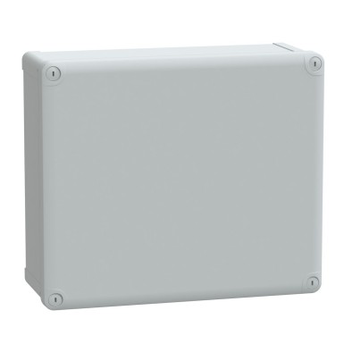 NSYTBS342912 - Schneider Electric - ABS box IP66 IK07 RAL7035 Int.H325W275D120 Ext.H341W291D128 Opaque cover H20