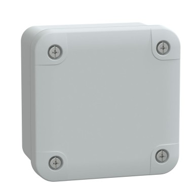 NSYTBS885 - Schneider Electric - ABS box IP66 IK07 RAL7035 Int.H80W80D65 Ext.H89W89D51 Opaque cover H10