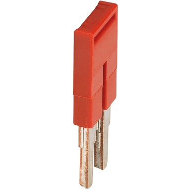 NSYTRAL22 - Schneider Electric - Plug-in bridge, Linergy TR, 2 points, for 2.5mmІ terminal blocks, 2 way, red, set of 50