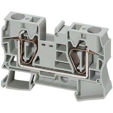 NSYTRR162 - Schneider Electric - Terminal block, Linergy TR, spring type, feed through, 2 points, 16mmІ, grey