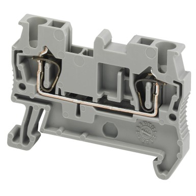 NSYTRR22 - Schneider Electric - Terminal block, Linergy TR, spring type, feed through, 2 points, 2.5mmІ, grey