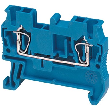 NSYTRR22BL - Schneider Electric - Terminal block, Linergy TR, spring type, feed through, 2 points, 2.5mmІ, blue
