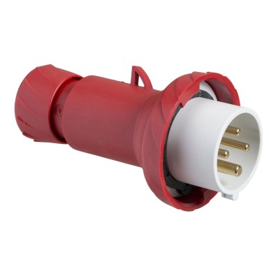 PKE32M734 - Schneider Electric - PratiKa - straight industrial plug 32 A - 3P+E - 380..415 V AC - IP67
