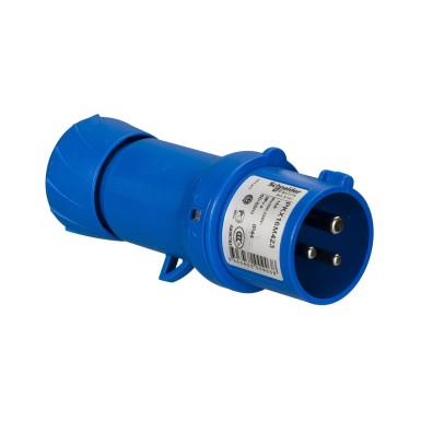 PKX16M423 - Schneider Electric - PratiKa - straight industrial plug - 16 A - 2P+E - 200-250 V AC - IP44
