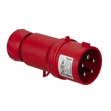 PKX32M435 - Schneider Electric - PratiKa - straight industrial plug - 32A - 3P+N+T - 380-415 V AC - IP44