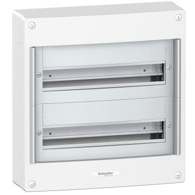 PRA10262 - Schneider Electric - Pragma surface enclosure - IP30 - 2 x 18 modules - without door