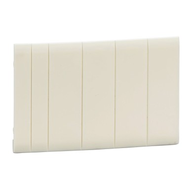 PRA91021 - Schneider Electric - Pragma, set of 10 white shutters 5 divisible modules