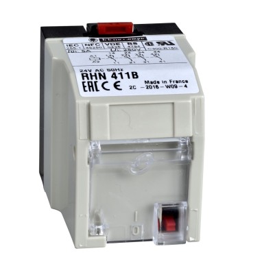 RHN411B - Schneider Electric - plug-in relay - Harmony RHN - instantaneous - 4 C/O - 24 V AC 50 Hz - 5 A