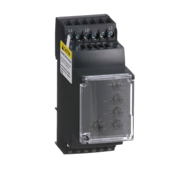 RM35TF30 - Schneider Electric - Modular multifunction 3 phase supply control relay, Harmony, 5A, 2CO, 220...480V AC