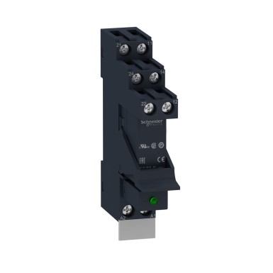 RSB2A080BDPV - Schneider Electric - Harmony Relay RSB - plug-in PCB relay mounted on socket - 2OF 8A - 24VDC