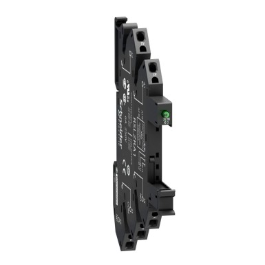 RSLZRA1 - Schneider Electric - Socket equipped with LED and protection circuit, Harmony, for RSL1 relays, spring terminals, 12...24V AC DC