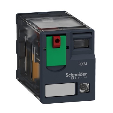 RXM4AB2P7 - Schneider Electric - Harmony Relay RXM - miniature relay - plug-in - test+LED - 4OF - 12A - 230VAC