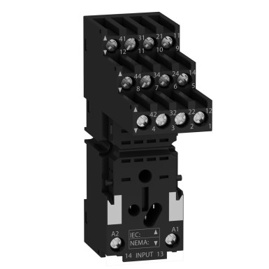 RXZE2S114M - Schneider Electric - Zelio Relay RXM - separate contact base - RXM4 - screw connector connection