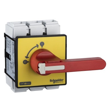 VCF5 - Schneider Electric - TeSys VCF - switch-disconnector - 3P - 690V 125A - padlockable red bracket