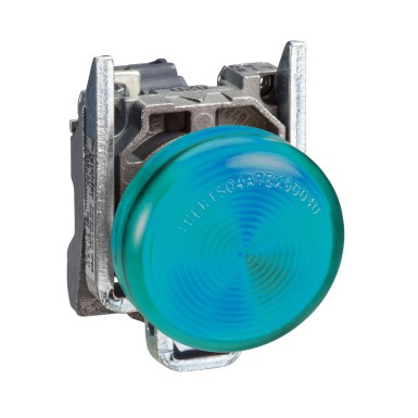 XB4BV63 - Schneider Electric - Harmony XB4 - BA9s indicator light - Ш22 - green - direct 250V max - clamp screw