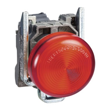 XB4BV64 - Schneider Electric - Harmony XB4 - BA9s indicator light - Ш22 - red - direct 250V max - clamp screw