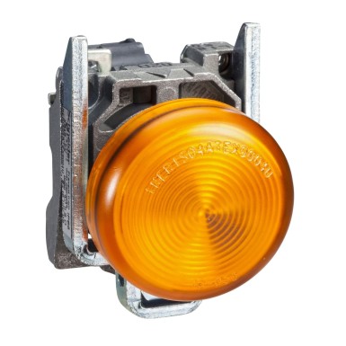 XB4BV65 - Schneider Electric - Harmony XB4 - BA9s indicator light - Ш22 - orange - direct 250V max - clamp screw