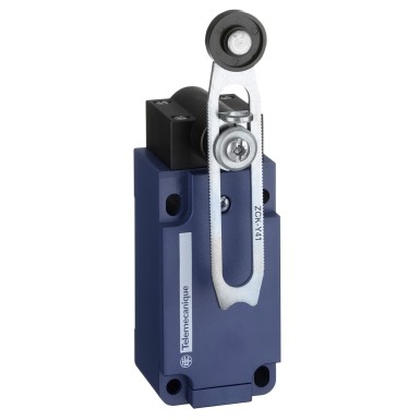 XCKS141H29 - Telemecanique - Limit switch, Limit switches XC Standard, XCKS, thermoplastic plastic roller lever var. length, 1NC+1 NO, snap, M20