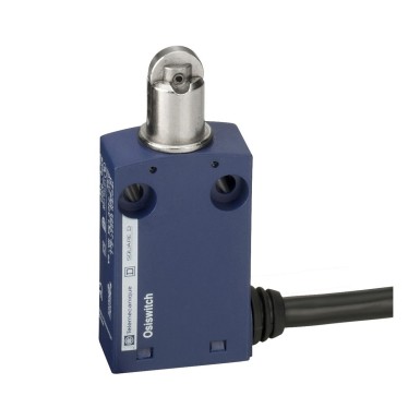 XCMN2102L5 - Telemecanique - Limit switch, Limit switches XC Standard, XCMN, steel roller plunger, 1NC+1 NO, snap, 5 m