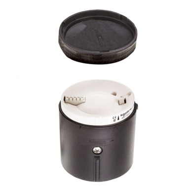 XVBC21A - Schneider Electric - Base unit with cover, Harmony XVB Universal, side cable entry, plastic, black, 70mm, AS-Interface connection