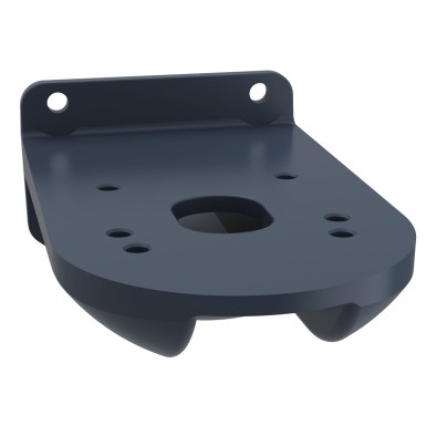 XVUZ12 - Schneider Electric - Fixing plate for use on vertical support for modular tower lights, Harmony XVU, black, 60mm