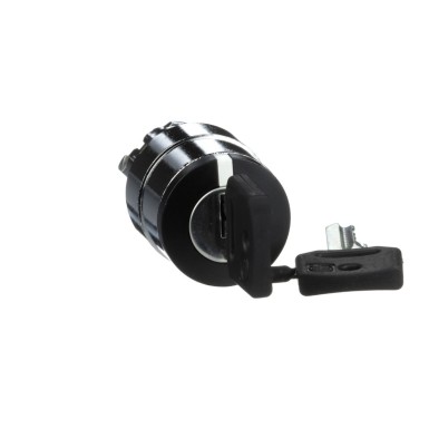 ZB4BG2 - Schneider Electric - Harmony XB4, Key switch selector head, metal, black, Ш22, key 455, 2 positions, stay put