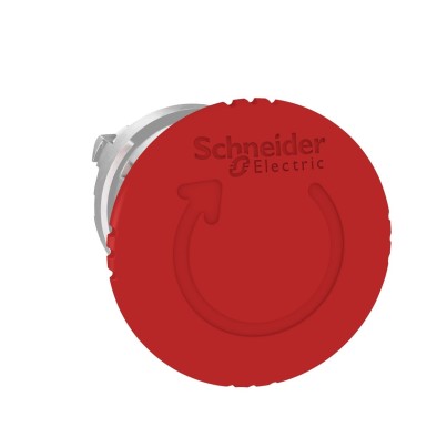 ZB4BS844 - Schneider Electric - Emergency stop head, Harmony XB4, switching off, metal, red mushroom 40mm, 22mm, trigger latching turn to release