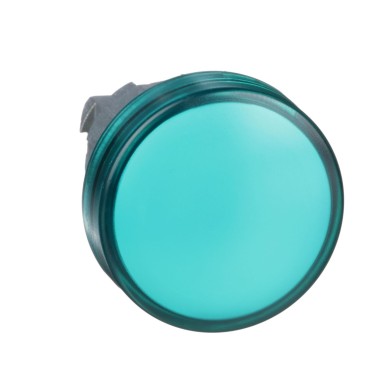 ZB4BV033 - Schneider Electric - Head for pilot light, Harmony XB4, metal, green, 22mm, universal LED, plain lens