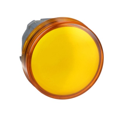 ZB4BV053 - Schneider Electric - Head for pilot light, Harmony XB4, metal, orange, 22mm, universal LED, plain lens