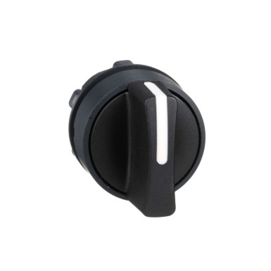 ZB5AD3 - Schneider Electric - Harmony XB5 - rotary knob head with handle - Ш22 - 3 fixed positions - black