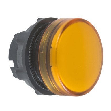 ZB5AV053 - Schneider Electric - Head for pilot light, Harmony XB5, plastic, orange, 22mm, universal LED, plain lens