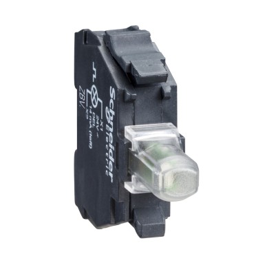 ZBVB5 - Schneider Electric - Harmony - light block XB4-XB5 - LED - 24VACDC - orange - clamp screw connection