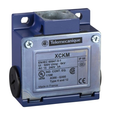 ZCKM1 - Telemecanique - Limit switch body, Limit switches XC Standard, ZCKM, 1NC+1 NO, snap action, Pg11