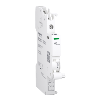 A9A26915 - Auxiliary contact, Acti9 A9A, iOF, 1 C/O, 2mA to 100mA, 24VAC to 250VAC, 24VDC to 220VDC, top connec - Schneider Electric - Auxiliary contact, Acti9 A9A, iOF, 1 C/O, 2mA to 100mA, 24VAC to 250VAC, 24VDC to 220VDC, top connec - Schneider Electric - 0