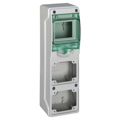 13151 - Kaedra for plug and socket 2 openings 1 x 4 modules 1 terminal block - Schneider Electric - Kaedra for plug and socket 2 openings 1 x 4 modules 1 terminal block - Schneider Electric - 0