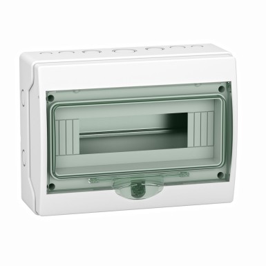 13444 - Weatherproof enclosure, mini Kaedra, for modular device, 1x12 modules, 2 terminal blocks - Schneider Electric - Weatherproof enclosure, mini Kaedra, for modular device, 1x12 modules, 2 terminal blocks - Schneider Electric - 0