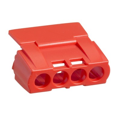 13588 - Protective cover, Kaedra, for 4 holes terminal block, red - Schneider Electric - Protective cover, Kaedra, for 4 holes terminal block, red - Schneider Electric - 0