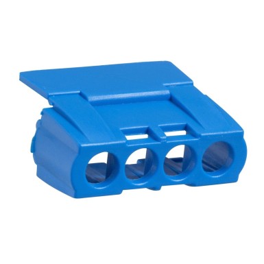 13589 - Protective cover, Kaedra, for 4 holes terminal block, blue - Schneider Electric - Protective cover, Kaedra, for 4 holes terminal block, blue - Schneider Electric - 0