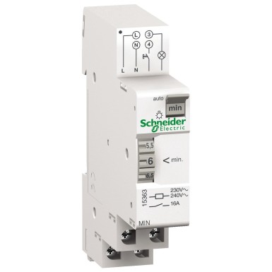 15363 - Acti9 - MIN - electromechanical timer - adjustable from 1 to 7 minutes - Schneider Electric - Acti9 - MIN - electromechanical timer - adjustable from 1 to 7 minutes - Schneider Electric - 0