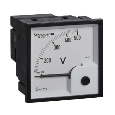 16005 - Analog voltmeter VLT 72 x 72 mm 0..500 V - Schneider Electric - Analog voltmeter VLT 72 x 72 mm 0..500 V - Schneider Electric - 0