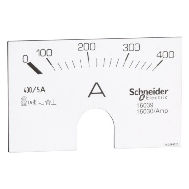 16039 - Analog ammeter scale 0..400 A - Schneider Electric - Analog ammeter scale 0..400 A - Schneider Electric - 0