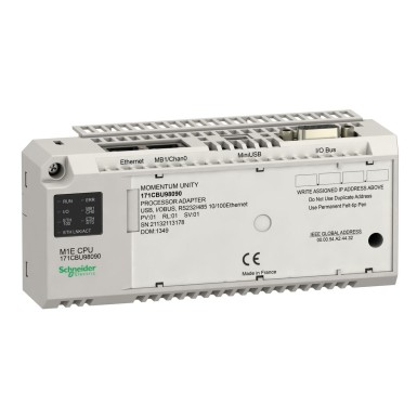 171CBU98090 - Unity M1E processor RS232/485 Ethernet USB I/O bus - Schneider Electric - Unity M1E processor RS232/485 Ethernet USB I/O bus - Schneider Electric - 0