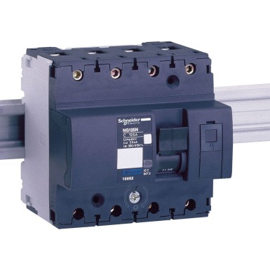 18649 - Miniature circuit breaker (MCB), Acti9 NG125N, 4P, 10A, C curve, 25kA (IEC/EN 60947-2) - Schneider Electric - Miniature circuit breaker (MCB), Acti9 NG125N, 4P, 10A, C curve, 25kA (IEC/EN 60947-2) - Schneider Electric - 0