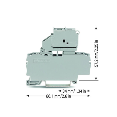 2002-1611 - 2-conductor fuse terminal block - Wago - 2-conductor fuse terminal block - Wago - 1